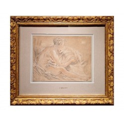 Jeune femme assise -...