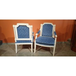 Suite de 4 fauteuils Louis XVI