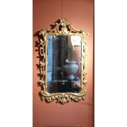 Miroir anglais en bois doré