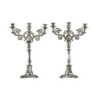 Paire de candélabres en argent