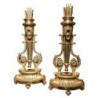 Pair de chenets Louis XVI