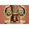Pair de chenets Louis XVI